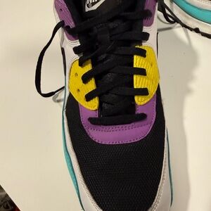 Nike Men's Sneakers Black Purple Yellow Teal